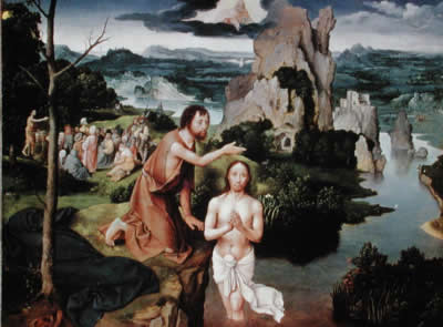 El bautismo de Cristo (Joachim Patinir)